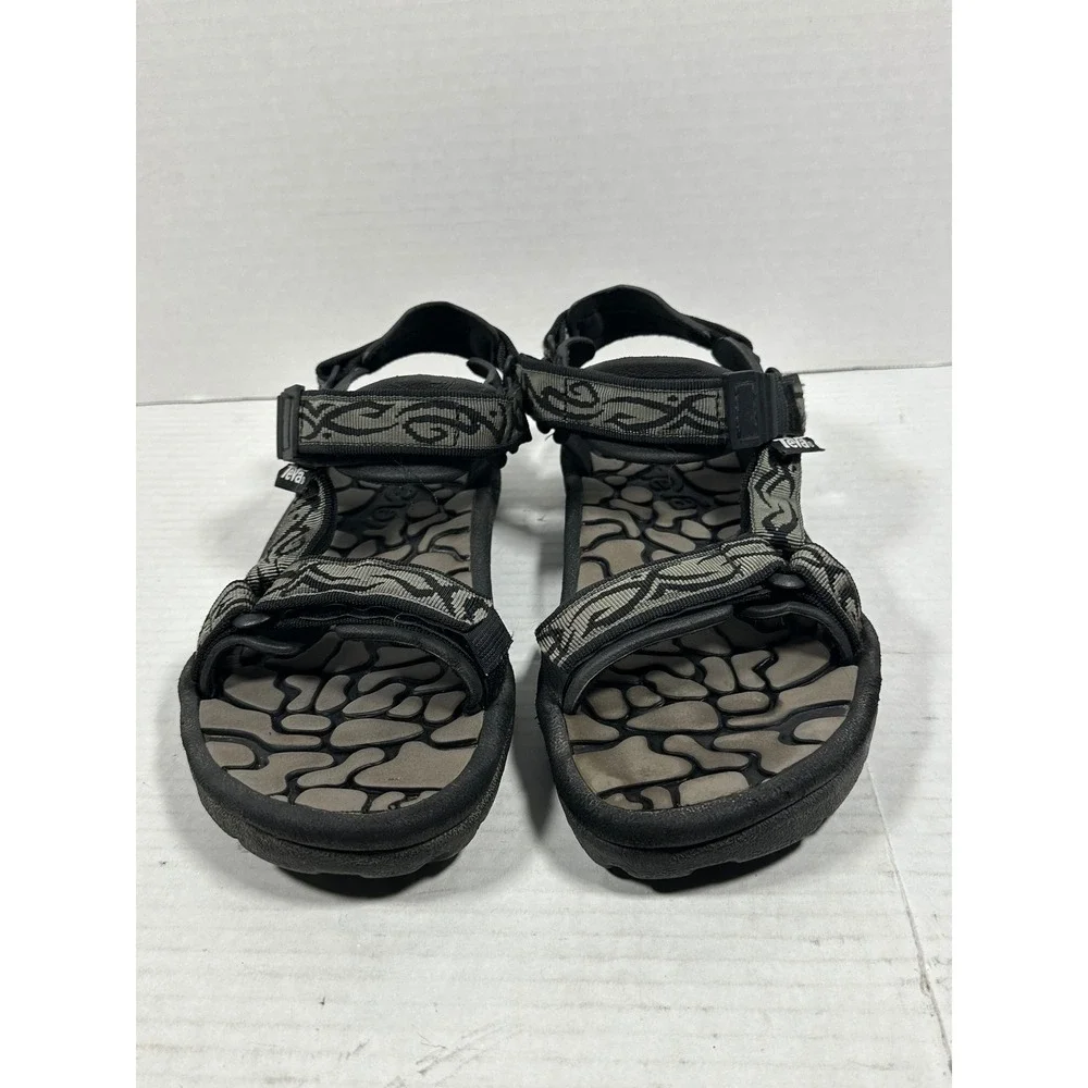 Teva Mens Hurricane XLT2 Sandals Black Olive Green Strappy Hiking Size 11
